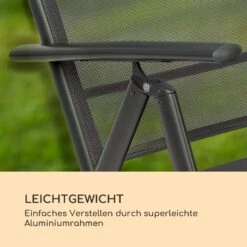 Almeria Klappstuhl 2er-Set 56,5 X 107 X 68 Cm ComfortMesh Aluminium -Online Gartenbedarf 10033400 de 0003 logo