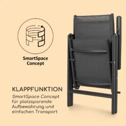 Almeria Klappstuhl 2er-Set 56,5 X 107 X 68 Cm ComfortMesh Aluminium -Online Gartenbedarf 10033400 de 0006 logo
