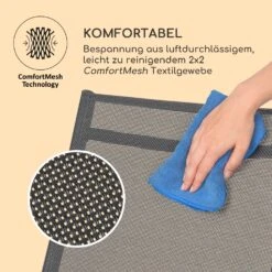 Almeria Klappstuhl 2er-Set 56,5 X 107 X 68 Cm ComfortMesh Aluminium -Online Gartenbedarf 10033400 de 0009 logo