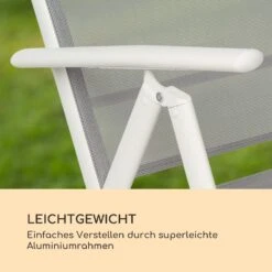 Almeria Klappstuhl 2er-Set 56,5x107x68 Cm ComfortMesh Aluminium -Online Gartenbedarf 10033401 de 0003 logo