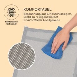 Almeria Klappstuhl 2er-Set 56,5x107x68 Cm ComfortMesh Aluminium -Online Gartenbedarf 10033401 de 0009 logo
