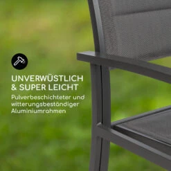 Torremolinos Gartenstühle 2 St. Aluminium ComfortMesh Dunkelgrau -Online Gartenbedarf 10033404 de 0004 logo