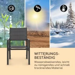 Torremolinos Gartenstühle 2 St. Aluminium ComfortMesh Dunkelgrau -Online Gartenbedarf 10033404 de 0006 logo