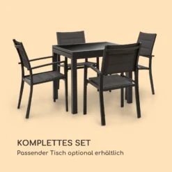 Torremolinos Gartenstühle 2 St. Aluminium ComfortMesh Dunkelgrau -Online Gartenbedarf 10033404 de 0008 logo