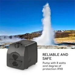 Raincastle Gartenbrunnen 12 LEDs 8W IPX8 Indoor & Outdoor -Online Gartenbedarf 10033428 yy 0008 logo Blumfeldt Raincastle Gartenbrunnen 12 LEDs