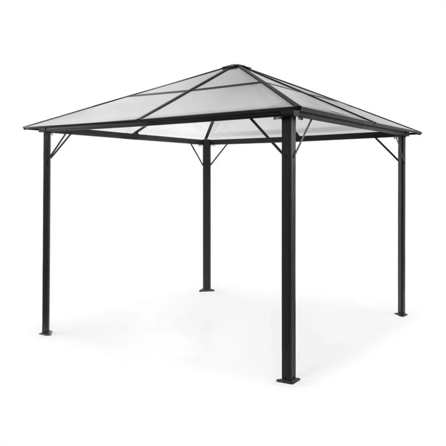 Pantheon Solid Sky Pavillon Mit Dach 3x3m Polycarbonat Aluminium 3 Pantheon Solid Sky Pavillon Mit Dach 3x3m Polycarbonat Aluminium
