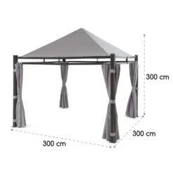 Pantheon Illumina Pavillon Mit Dach Polycarbonat Aluminium Schwarz -Online Gartenbedarf 10033458 yy 0009 logo Blumfeldt Pantheon Illumina Pavillon schwarz