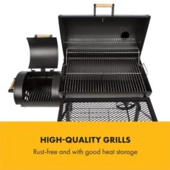 Beef Brisket Smoker Grill Holzkohlegrill/Smoker Edelstahl-Grill Mobil -Online Gartenbedarf 10033460 yy 0003 logo Klarstein Beef Brisket Smoker Grill schwarz