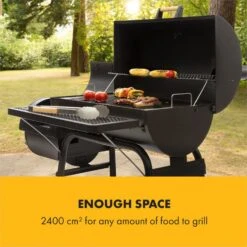 Beef Brisket Smoker Grill Holzkohlegrill/Smoker Edelstahl-Grill Mobil -Online Gartenbedarf 10033460 yy 0004 logo Klarstein Beef Brisket Smoker Grill schwarz