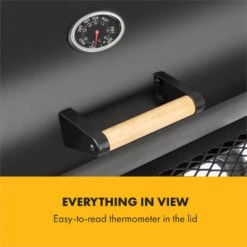 Beef Brisket Smoker Grill Holzkohlegrill/Smoker Edelstahl-Grill Mobil -Online Gartenbedarf 10033460 yy 0008 logo Klarstein Beef Brisket Smoker Grill schwarz