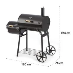 Beef Brisket Smoker Grill Holzkohlegrill/Smoker Edelstahl-Grill Mobil -Online Gartenbedarf 10033460 yy 0009 logo Klarstein Beef Brisket Smoker Grill schwarz
