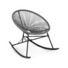 Roqueta Schaukelstuhl Retro-Design 4mm-Geflecht Grau -Online Gartenbedarf 10033465 yy 0001 titel Blumfeldt Roqueta Schaukelstuhl grau