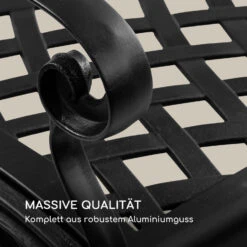 Pozzilli BL Gartenbank Aluminiumguss Witterungsbeständig Schwarz -Online Gartenbedarf 10033486 de 0003 logo