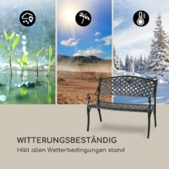 Pozzilli BL Gartenbank Aluminiumguss Witterungsbeständig Schwarz -Online Gartenbedarf 10033486 de 0004 logo
