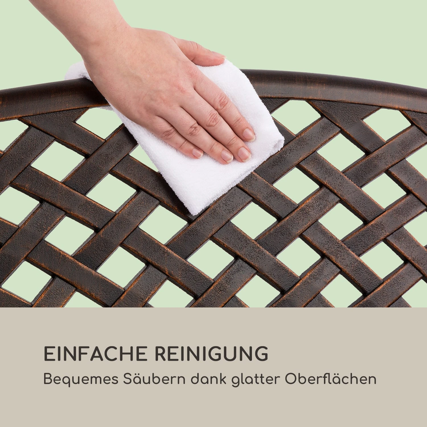 Pozzilli AN Gartenbank Aluminiumguss Witterungsbeständig Antik-kupfer 8 Pozzilli AN Gartenbank Aluminiumguss Witterungsbeständig Antik-kupfer – Bild 7