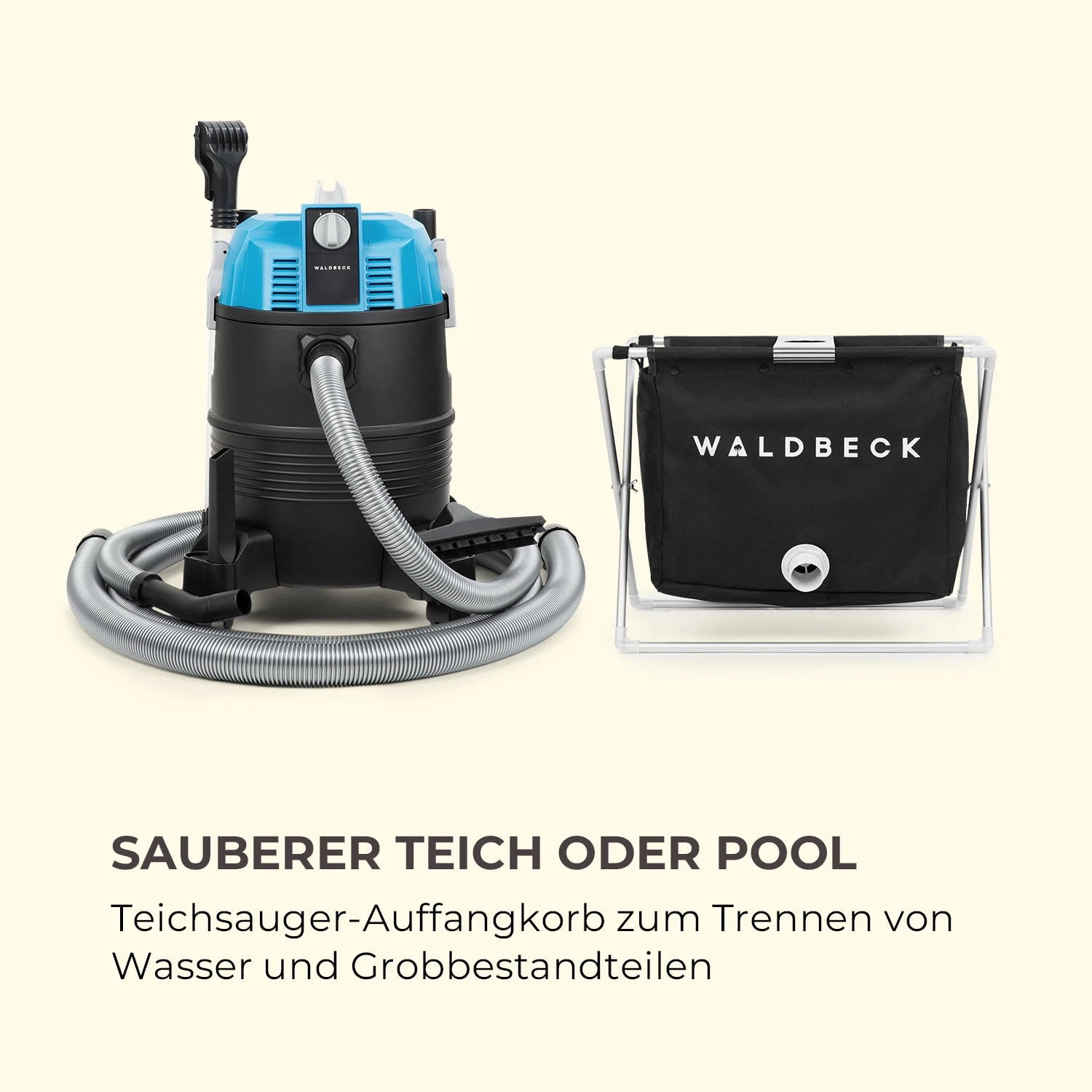 Lakeside Power Teichsauger-Auffangkorb 30l Filterkorb Schwarz 4 Lakeside Power Teichsauger-Auffangkorb 30l Filterkorb Schwarz – Bild 2