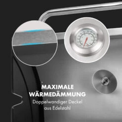 Gazooka 3.0T BBQ Grill 3x3kW Brenner 4 Rollen Edelstahl -Online Gartenbedarf 10033533 de 0007 logo