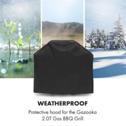 Gazooka 2.0T Wetterschutzhaube 600D Canvas 30/70% PE/PVC Schwarz -Online Gartenbedarf 10033535 yy 0003 logo Klarstein Gazooka Wetterschutzhaube schwarz