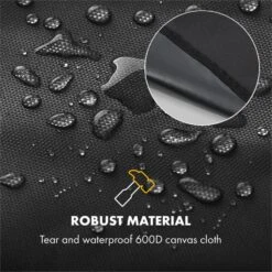 Gazooka 2.0T Wetterschutzhaube 600D Canvas 30/70% PE/PVC Schwarz -Online Gartenbedarf 10033535 yy 0005 logo Klarstein Gazooka Wetterschutzhaube schwarz