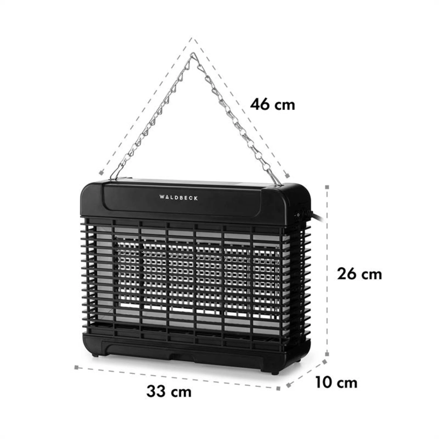 Mosquito Ex 5500 13W 150m² LEDs Auffangschale Kette Schwarz 12 Mosquito Ex 5500 13W 150m² LEDs Auffangschale Kette Schwarz – Bild 10