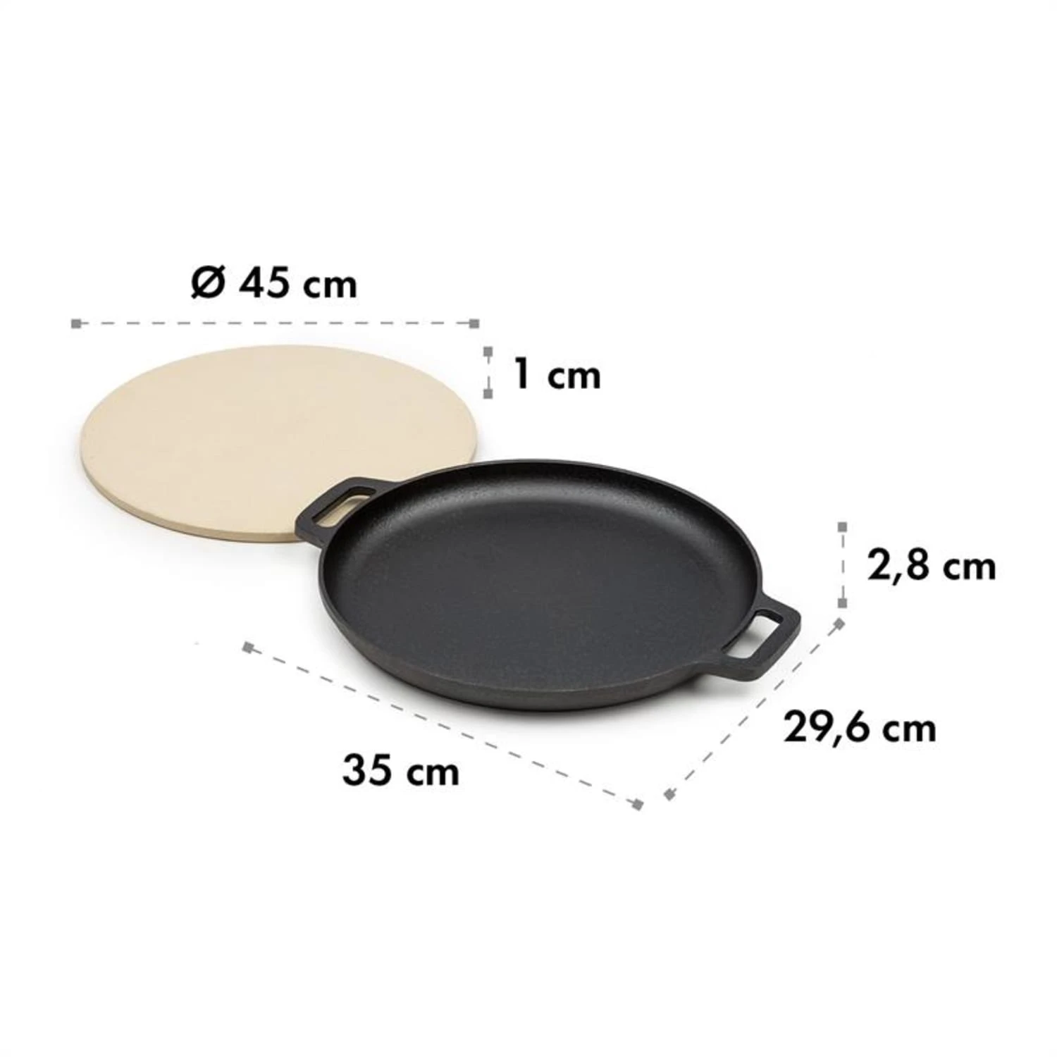 Tomahawk 3.1 S Brat & Back-Set Pfanne Pizzastein Ø29 Cm 7 Tomahawk 3.1 S Brat & Back-Set Pfanne Pizzastein Ø29 Cm – Bild 5