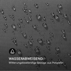 Maui Hollywoodschaukel 110 Cm 2-Sitzer Massivholz Polyester Dunkelgrau -Online Gartenbedarf 10033573 de 0008 logo