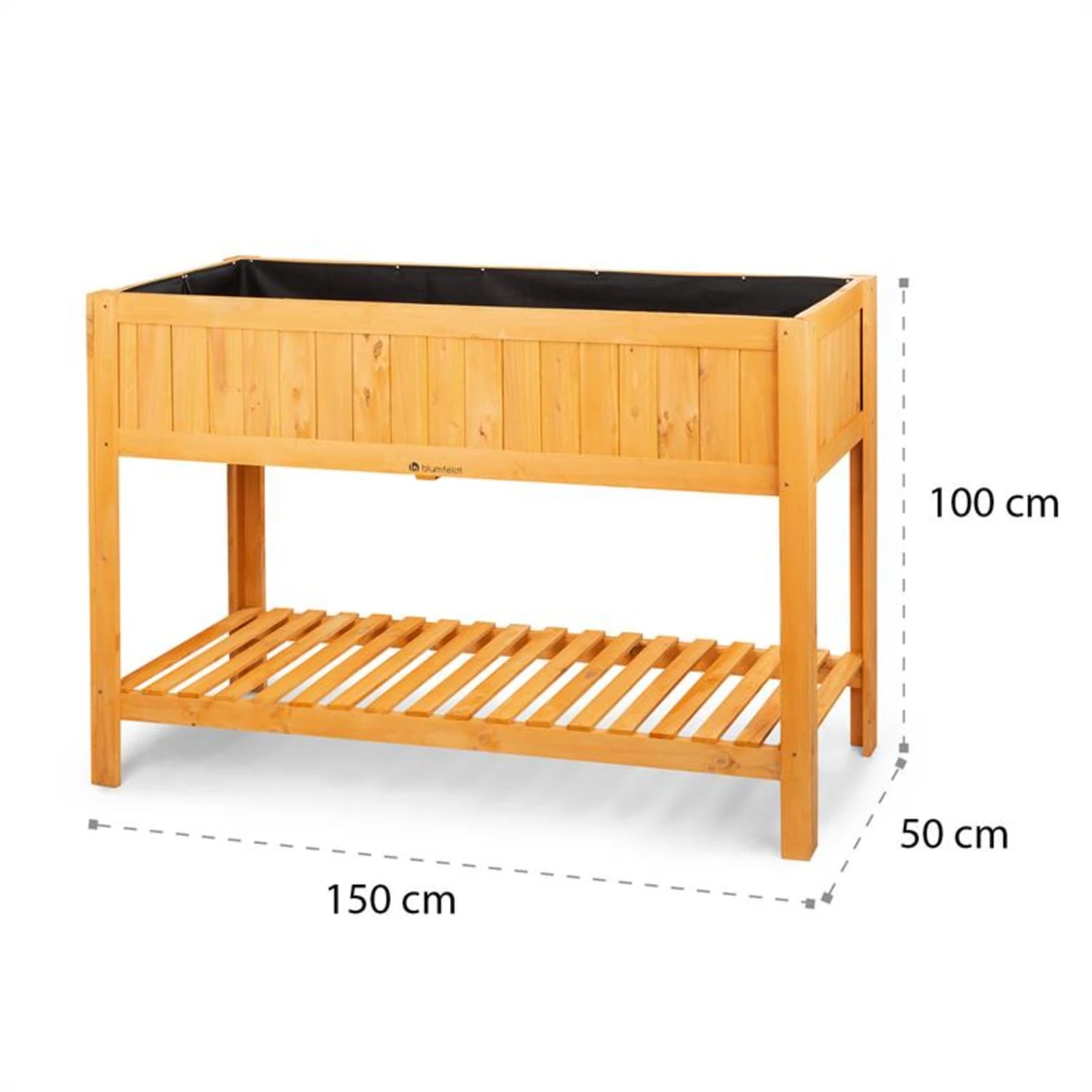 Altiplano Cubic Hochbeet 150 X 100 X 50 Kiefer Gartenvlies ErgoGrow 11 Altiplano Cubic Hochbeet 150 X 100 X 50 Kiefer Gartenvlies ErgoGrow – Bild 9