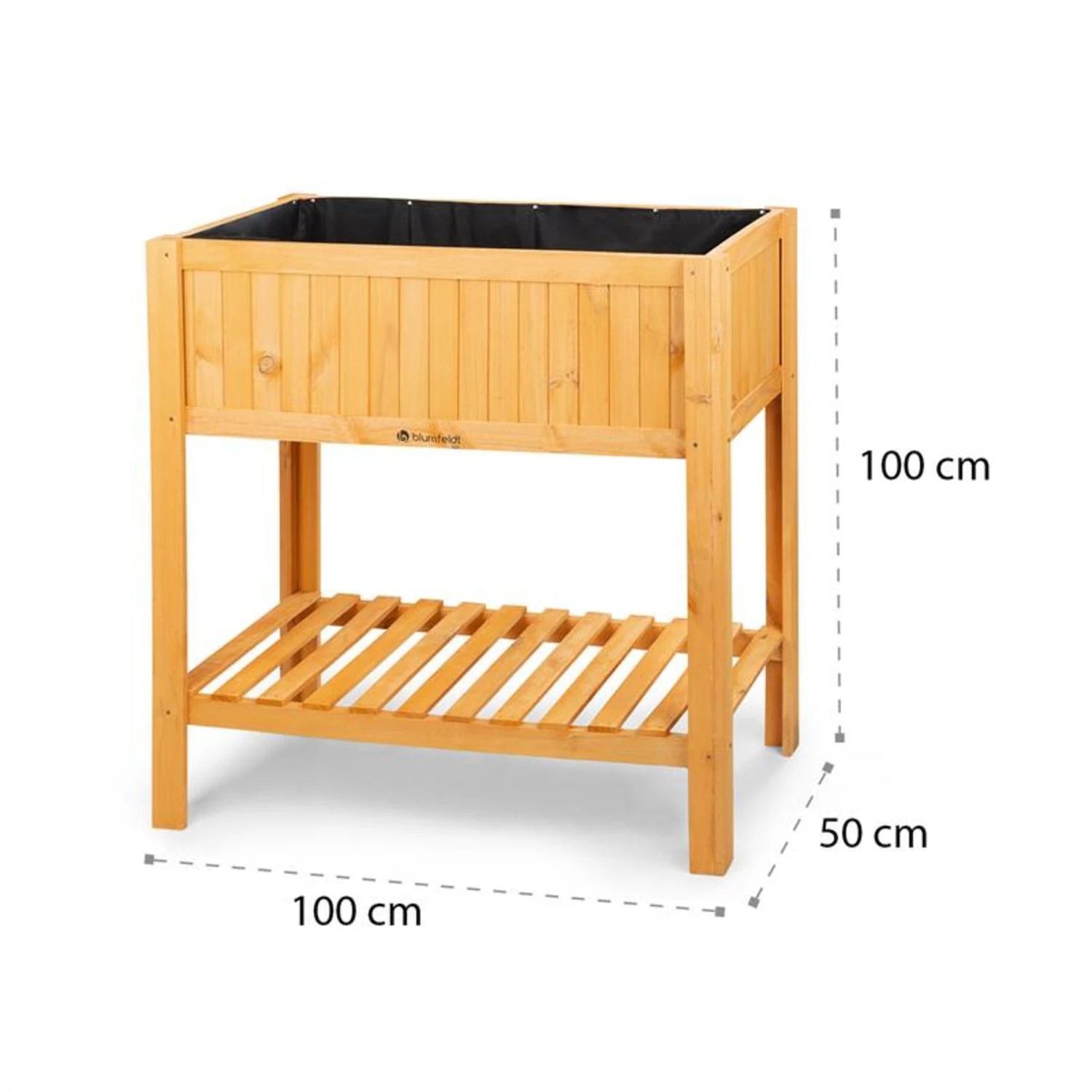 Altiplano Cubic Hochbeet 100 X 100 X 50 Kiefer Gartenvlies ErgoGrow 11 Altiplano Cubic Hochbeet 100 X 100 X 50 Kiefer Gartenvlies ErgoGrow – Bild 9