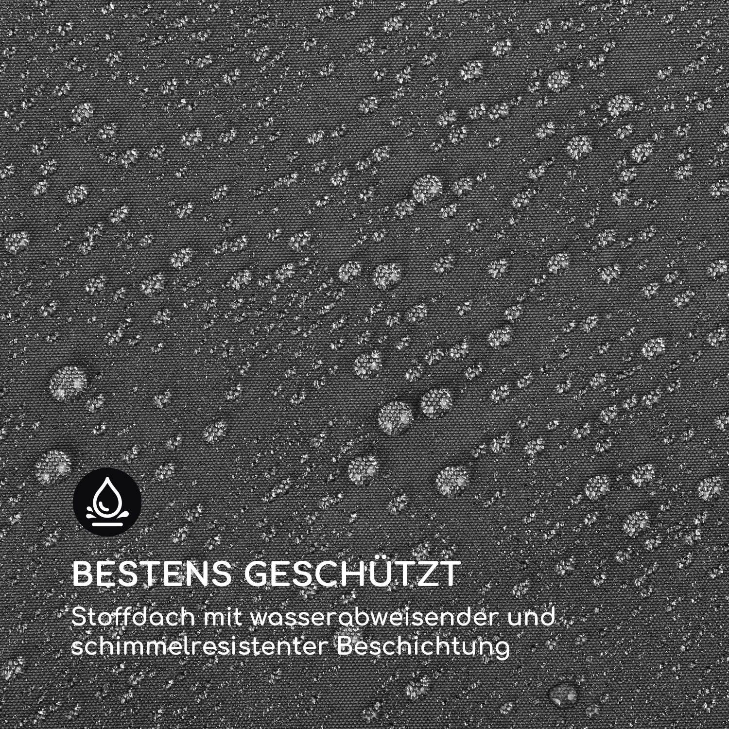 Grandezza Cortina Gartenpavillon 3x4m 4 Seitenteile Dunkelgrau 7 Grandezza Cortina Gartenpavillon 3x4m 4 Seitenteile Dunkelgrau – Bild 5