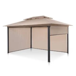 Grandezza Cortina Gartenpavillon 3x4m 4 Seitenteile Beige