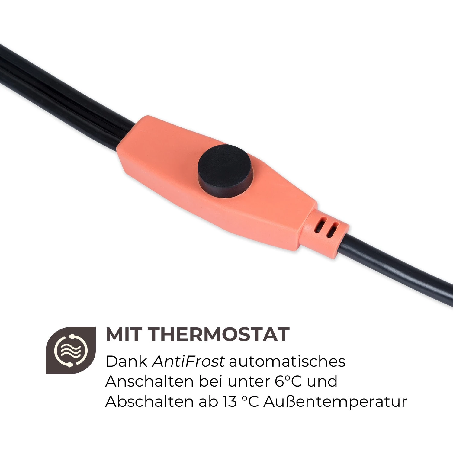 Flow Wire Frostschutzkabel 12m Mit Thermostat IP68 5 Flow Wire Frostschutzkabel 12m Mit Thermostat IP68 – Bild 3