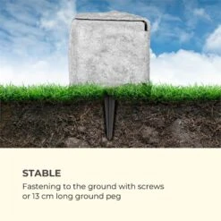 Power Rock Twilight 5 4-fach-Gartensteckdose IP44 Dämmerlichtsensor 5m -Online Gartenbedarf 10034693 yy 0005 logo Waldbeck Power Rock Twilight Gartensteckdose