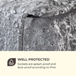 Power Rock Twilight 5 4-fach-Gartensteckdose IP44 Dämmerlichtsensor 5m -Online Gartenbedarf 10034693 yy 0006 logo Waldbeck Power Rock Twilight Gartensteckdose