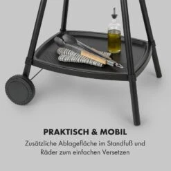 Gatsby Elektrogrill 2000W Antihaft-Grillfläche Seitentische Schwarz -Online Gartenbedarf 10034706 de 0007 logo