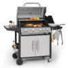 Tomahawk Gasgrill 4x3,6 KW + 2,7 KW Brenner 66x43,5 Cm Grill Edelstahl -Online Gartenbedarf 10034710 yy 0001 titel