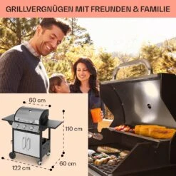 Tomahawk Gasgrill 3 X 3,6 KW Brenner 60 X 43,5 Cm Grill Edelstahl -Online Gartenbedarf 10034711 de 0006 usp