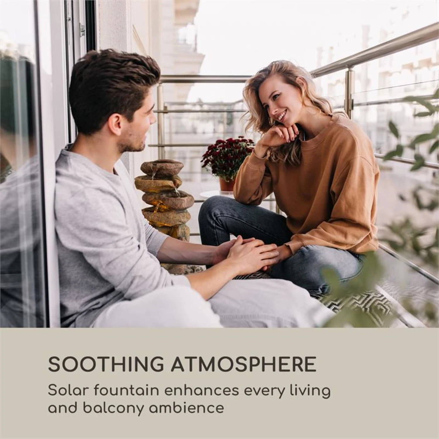 Savona Solarbrunnen 2,8 W Polyresin 5h Akku LEDs Steinoptik 8 Savona Solarbrunnen 2,8 W Polyresin 5h Akku LEDs Steinoptik – Bild 6