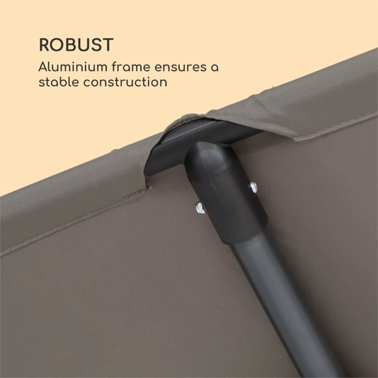 Flex-Shade L Sonnenschirm 130 X 180 Cm Polyester UV 50 Dunkelgrau 7 Flex-Shade L Sonnenschirm 130 X 180 Cm Polyester UV 50 Dunkelgrau – Bild 5