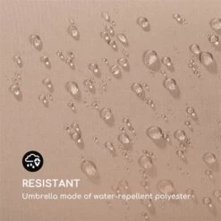 Flex-Shade L Sonnenschirm 130 X 180 Cm Polyester UV 50 Taupe -Online Gartenbedarf 10034727 yy 0004 logo Blumfeldt Flex Shade L Sonnenschirm 130x180 taupe