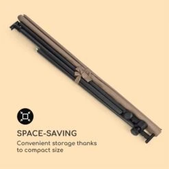 Flex-Shade L Sonnenschirm 130 X 180 Cm Polyester UV 50 Taupe -Online Gartenbedarf 10034727 yy 0006 logo Blumfeldt Flex Shade L Sonnenschirm 130x180 taupe