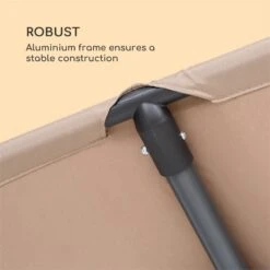 Flex-Shade XL Sonnenschirm 150 X 210 Cm Polyester UV 50 Taupe -Online Gartenbedarf 10034729 yy 0005 logo Blumfeldt Flex Shade XL Sonnenschirm 150x210 taupe