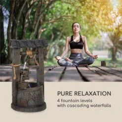 Speyer Kaskadenbrunnen Gartenbrunnen 4 Stufen Akku 2,8W Solar LED -Online Gartenbedarf 10034731 yy 0004 logo Blumfeldt Speyer Kaskadenbrunnen