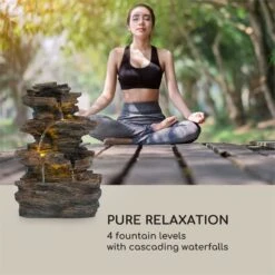 Messina Kaskadenbrunnen Solarbrunnen Gartenbrunnen Akku Solarpanel LED 13 Messina Kaskadenbrunnen Solarbrunnen Gartenbrunnen Akku Solarpanel LED -Online Gartenbedarf 10034734 yy 0004 logo Blumfeldt Messina Kaskadenbrunnen