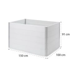 Nova Grow Gartenbeet 150 X 91 X 100 Cm WPC Holzoptik Weiß -Online Gartenbedarf 10034747 yy 0009 logo Blumfeldt Nova Grow Gartenbeet 150x91x100cm reedit