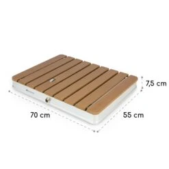 Sumatra Breeze Square Gartendusche WPC Aluminium 70x55cm Eckig -Online Gartenbedarf 10034759 yy 0011 dimensions