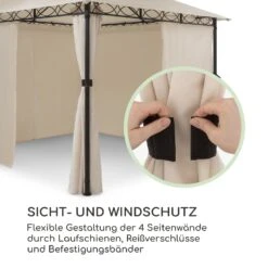 Mondo Gartenpavillon Partyzelt Gazebo 295x262x295 Stahl Polyester -Online Gartenbedarf 10034764 de 0003 logo