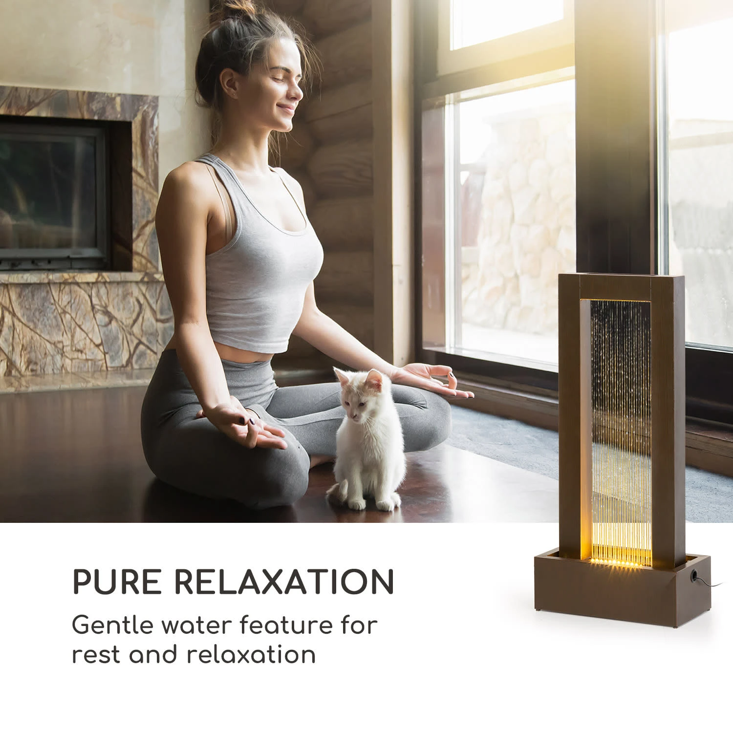 Skyriver Gartenbrunnen Zimmerbrunnen Indoor Outdoor LED 10 M Kabel 4 Skyriver Gartenbrunnen Zimmerbrunnen Indoor Outdoor LED 10 M Kabel – Bild 2