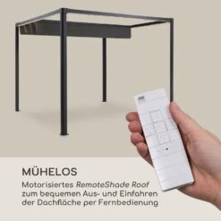 Pantheon RemoteShade Ambient Pavillon Motor-Dach 3x3m LED-Licht PE -Online Gartenbedarf 10034782 de 0003 logo