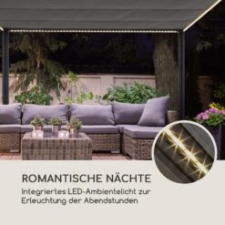 Pantheon RemoteShade Ambient Pavillon Motor-Dach 3x3m LED-Licht PE -Online Gartenbedarf 10034782 de 0004 logo