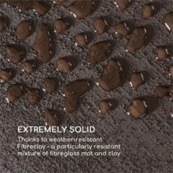 Solid Grow Rust Pflanzgefäß 80 X 38 X 38 Cm Fibreclay Rostfarben -Online Gartenbedarf 10034788 yy 0004 logo Blumfeldt Solid Grow Rust Pflanzgefaess 80x38x38cm